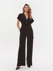 Boss Kombinezon Debasa 50500086 Czarny Wide Leg. Czarne sukienki damskie Boss, bez wzorów, z wiskozy, bez ramiączek. Za 2,389.00 zł.