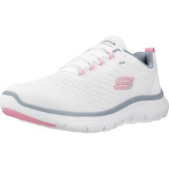 Buty SKECHERS FLEX APPEAL 5.0 Biały. Białe obuwie sportowe casual damskie Skechers, z tkaniny. Za 311.99 zł.