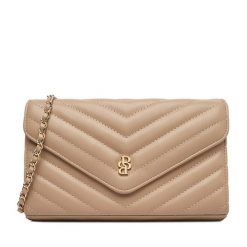 Torebka Badura. Brązowe torebki wieczorowe damskie Badura, bez wzorów, bez dodatków. Za 129.99 zł.