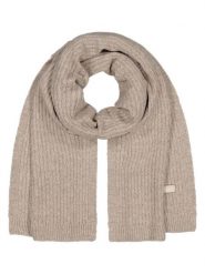 Barts Szal "Mella" w kolorze beżowym rozmiar: onesize. Brązowe szaliki damskie Barts, bez wzorów, ze splotem. Za 113.63 zł.