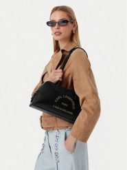 KARL LAGERFELD Torebka B3W30091 Czarny. Czarne torebki klasyczne damskie KARL LAGERFELD, ze skóry, bez dodatków. Za 1,099.00 zł.