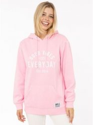 Zwillingsherz Bluza "Everyday" w kolorze jasnoróżowym rozmiar: S/M. Różowe bluzy damskie Zwillingsherz, m, bez wzorów, z kapturem. Za 152.62 zł.