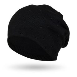 Czapka zimowa Peterson PTN HAT-04 czarna. Czarne czapki damskie Peterson, na zimę, bez wzorów, z materiału. Za 54.00 zł.