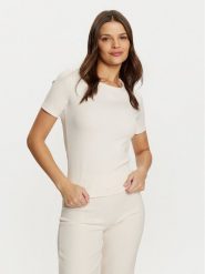 Guess T-Shirt V5RI04 KCLH0 Écru Regular Fit. T-shirty damskie Guess, xl, z aplikacjami, z syntetyku, bez kołnierzyka. Za 119.99 zł.