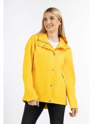 Schmuddelwedda Kurtka przeciwdeszczowa w kolorze żółtym rozmiar: L. Żółte kurtki sportowe damskie Schmuddelwedda, l, z aplikacjami, z materiału, bez kaptura. Za 608.99 zł.
