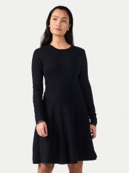 YAS Sukienka dzianinowa Becco 26011181 Czarny Regular Fit. Czarne sukienki damskie YAS, bez wzorów, z dzianiny, bez ramiączek. Za 179.99 zł.