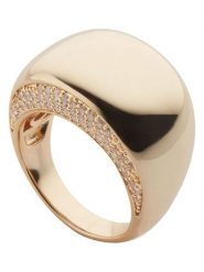 U.S. Polo Assn. Pozłacany pierścionek z kryształami rozmiar: 54,5. Żółte pierścionki damskie U.S. Polo Assn., z kryształem, metalowe. Za 156.98 zł.