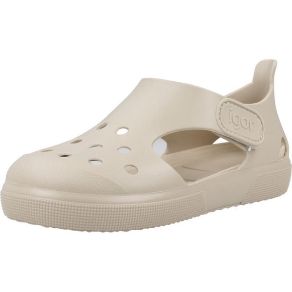 Sandały IGOR SURFI Beżowy. Brązowe sandały damskie IGOR, bez wzorów, z gumy, bez obcasa, bez zapięcia. Za 125.99 zł.