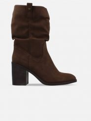 Wrangler Botki "Judy" w kolorze brązowym rozmiar: 37. Brązowe botki damskie Wrangler, eleganckie, bez obcasa, bez zapięcia. Za 239.95 zł.
