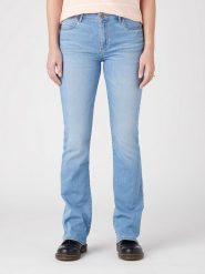 Wrangler Dżinsy "Brooklyn" - Bootcut fit - w kolorze błękitnym rozmiar: W31/L30. Niebieskie jeansy damskie Wrangler. Za 230.45 zł.