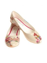 Goby Baleriny w kolorze beżowym ze wzorem rozmiar: 40. Brązowe balerinki damskie Goby, bez wzorów. Za 157.35 zł.