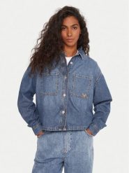 Roxy Koszula jeansowa Another Reflect ERJWT03704 Niebieski Regular Fit. Niebieskie koszule damskie Roxy, xs, bez wzorów, z bawełny, bez kołnierzyka, bez ramiączek. Za 269.99 zł.