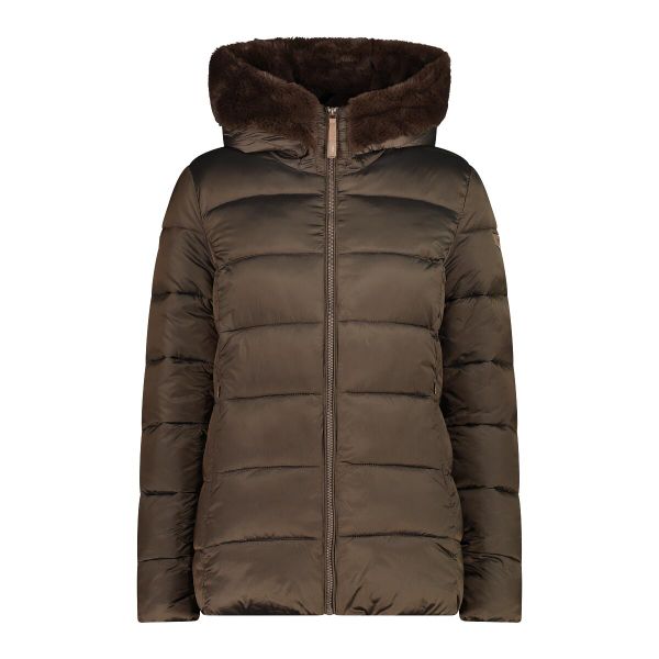 Kurtka damska turystyczna CMP 34K0036F. Brązowe kurtki damskie CMP, xs, bez wzorów, z puchu, bez kaptura. Za 469.00 zł.