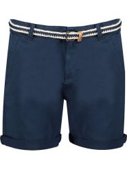 Geographical Norway Bermudy "Petale" w kolorze granatowym rozmiar: L. Niebieskie szorty damskie Geographical Norway, bez wzorów, z tkaniny. Za 83.81 zł.