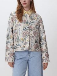 Wzorzysta kurtka - wielobarwny. Kurtki damskie Reserved, l, bez wzorów, z tkaniny, bez kaptura. Za 229.99 zł.