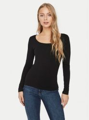 Vero Moda Bluzka Maxi My 10228809 Czarny Slim Fit. Czarne bluzki damskie Vero Moda, s, bez wzorów, z bawełny, bez kołnierzyka, bez ramiączek. W wyprzedaży za 59.99 zł.