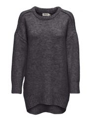 ONLY Sweter w kolorze antracytowym rozmiar: L. Czarne swetry klasyczne damskie Only, l, ze splotem, bez kołnierzyka. Za 105.38 zł.