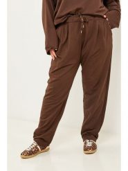 Curvy Lady Spodnie w kolorze brązowym rozmiar: 48/50. Brązowe spodnie materiałowe damskie Curvy Lady, bez wzorów, z materiału. Za 163.95 zł.