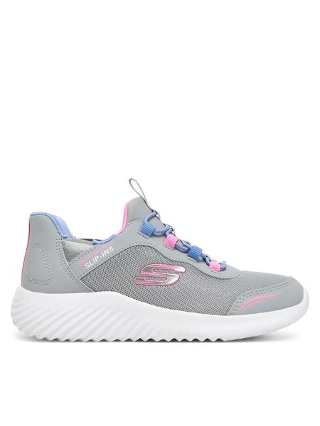 Skechers Sneakersy Bounder-Simple Cute 303585L/GRY Szary. Szare buty sportowe dziewczęce Skechers, bez wzorów, z materiału, bez zapięcia. Za 199.99 zł.