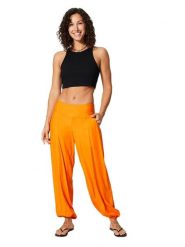 Aller Simplement Spodnie w kolorze pomarańczowym rozmiar: 34/36. Pomarańczowe spodnie materiałowe damskie Aller Simplement, bez wzorów, z materiału. Za 56.99 zł.