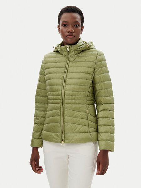 Geox Kurtka puchowa Jaysen W5525B T3146 F3275 Zielony Regular Fit. Zielone kurtki damskie Geox, bez wzorów, z puchu, bez kaptura. Za 599.00 zł.