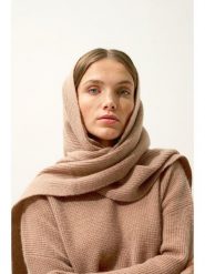 Perfect Cashmere Kaszmirowy szal "Lea" w kolorze beżowym - 180 x 30 cm rozmiar: onesize. Brązowe szaliki damskie Perfect Cashmere, bez wzorów, z kaszmiru. Za 397.83 zł.