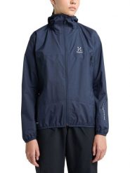 Haglöfs Kurtka funkcyjna "L,I,M PROOF" w kolorze granatowym rozmiar: XS. Niebieskie kurtki sportowe damskie Haglöfs, l, bez wzorów, bez kaptura. Za 404.99 zł.
