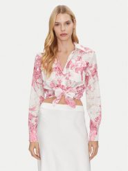 Guess Koszula W5GH03 WH4K2 Kolorowy Regular Fit. Koszule damskie Guess, m, z aplikacjami, z syntetyku, bez kołnierzyka, bez ramiączek. Za 219.99 zł.