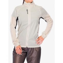 Kurtka wiatrówka damska Inov-8 Windshell Pro. Szare kurtki sportowe damskie Inov-8, bez wzorów, z softshellu, bez kaptura. Za 371.99 zł.
