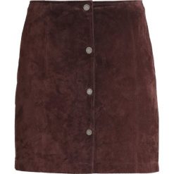 Freaky Nation TWENTYONE Spódnica skórzana coffe bean. Brązowe spódnice damskie Freaky Nation, z materiału. Za 379.00 zł.