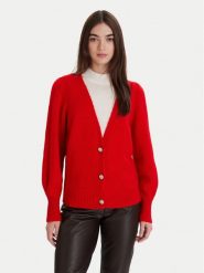 Morgan Sweter 252-MGOJI Czerwony Regular Fit. Czerwone swetry klasyczne damskie Morgan, s, z syntetyku, bez kołnierzyka. Za 359.99 zł.