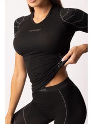Spaio Koszulka termiczna "Rapid" w kolorze czarnym rozmiar: S. Czarne koszulki damskie Spaio, s, bez wzorów, z materiału, bez kołnierzyka, bez ramiączek. Za 130.99 zł.