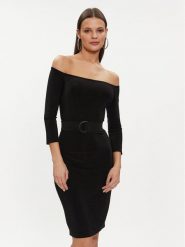 NORMA KAMALI Sukienka koktajlowa KK1233PL965001 Czarny Regular Fit. Czarne sukienki damskie Norma Kamali, bez wzorów, z syntetyku, wizytowe, bez ramiączek. Za 769.99 zł.