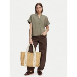 Torebka U.S. Polo Assn. Brązowe shopper bag U.S. Polo Assn., bez dodatków. Za 124.99 zł.