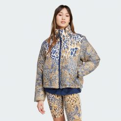 Kurtka adidas x FARM Rio Padded. Brązowe kurtki damskie Adidas, xs, bez wzorów, z materiału, bez kaptura. W wyprzedaży za 356.85 zł.