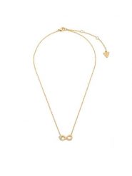 Guess Naszyjnik JUBN06 047JW Złoty. Żółte naszyjniki damskie Guess, ze stali. Za 248.99 zł.