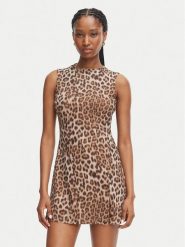 Bardot Sukienka koktajlowa Andrie 60490DB Brązowy Slim Fit. Brązowe sukienki damskie Bardot, bez wzorów, z syntetyku, wizytowe, bez ramiączek. Za 544.99 zł.