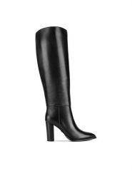 Gino Rossi Kozaki WGA3341-1Z Czarny. Czarne kozaki damskie Gino Rossi, ze skóry, bez obcasa, na słupku, bez zapięcia. Za 699.99 zł.