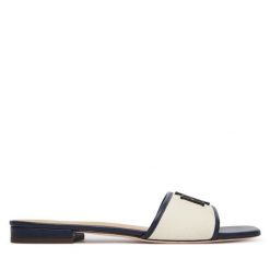 Klapki LAUREN RALPH LAUREN. Klapki damskie Lauren Ralph Lauren, bez wzorów, bez obcasa, bez zapięcia. Za 578.99 zł.