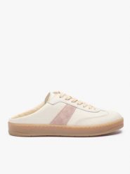 Kremowe sneakersy bez pięty. Brązowe czółenka damskie Ryłko, ze skóry, bez zapięcia, tenisowe. Za 399.99 zł.