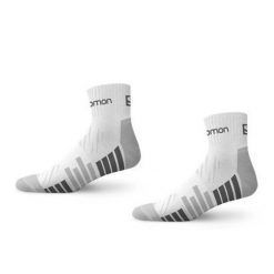 Skarpety sportowe bawełniane Salomon Active 2PAK. Czarne skarpetki damskie Salomon, bez wzorów, z bawełny. Za 29.90 zł.