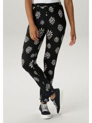 Aniston Spodnie w kolorze czarno-białym rozmiar: 42. Czarne spodnie materiałowe damskie Aniston, bez wzorów, z materiału. Za 69.58 zł.