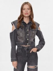 Liu Jo Kurtka jeansowa UA4117 D4891 Szary Regular Fit. Szare kurtki damskie Liu Jo, xs, bez wzorów, z jeansu, bez kaptura. Za 729.99 zł.