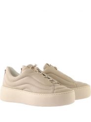 Högl Skórzane sneakersy "Pad" w kolorze beżowym rozmiar: 38,5. Brązowe obuwie sportowe damskie Högl, bez zapięcia. Za 396.88 zł.