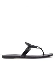 Tory Burch Japonki 145945 Czarny. Czarne klapki damskie Tory Burch, bez wzorów, ze skóry, bez obcasa, bez zapięcia. Za 1,429.00 zł.