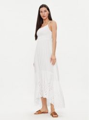 Maaji Sukienka codzienna 2123CLD003 Biały Regular Fit. Białe sukienki damskie Maaji, bez wzorów, z wiskozy, bez ramiączek. Za 269.99 zł.
