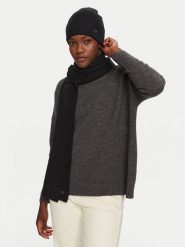 Calvin Klein Zestaw Szalik i Czapka Chunky K60K612621 Czarny. Czarne szaliki damskie Calvin Klein, bez wzorów, z materiału. Za 449.99 zł.
