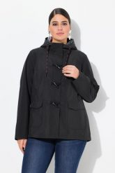Damskie Kurtka softshellowa HYPRAR hydrofobowa guziki-kołki. Czerwone kurtki sportowe damskie Ulla Popken, na lato, plus size, bez wzorów, z materiału, z kapturem. Za 422.99 zł.