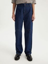 BGN Dżinsy - Comfort fit - w kolorze granatowym rozmiar: 34. Niebieskie jeansy damskie BGN, z podwyższonym stanem. Za 65.85 zł.