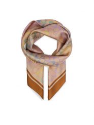 Coach Chusta 29CDL33 Beżowy. Brązowe chusty damskie Coach, bez wzorów, z jedwabiu. Za 399.99 zł.